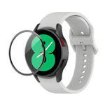Dây đeo silicone JUNSUNMAY điều chỉnh + Bộ bảo vệ màn hình PMMA phủ toàn diện, Dành cho Samsung Galaxy Watch5 40mm, Dành cho Samsung Galaxy Watch4 44mm, Dành cho Samsung Galaxy Watch4 40mm
