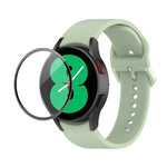 Dây đeo silicone JUNSUNMAY điều chỉnh + Bộ bảo vệ màn hình PMMA phủ toàn diện, Dành cho Samsung Galaxy Watch5 40mm, Dành cho Samsung Galaxy Watch4 44mm, Dành cho Samsung Galaxy Watch4 40mm