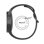 Bộ dây đeo silicone điều chỉnh + kính cường lực PMMA phủ toàn màn hình JUNSUNMAY, dành cho Samsung Galaxy Watch6 Classic 47mm, Samsung Galaxy Watch6 44mm, Samsung Galaxy Watch6 40mm