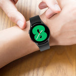 Bộ dây đeo silicone điều chỉnh + kính cường lực PMMA phủ toàn màn hình JUNSUNMAY, dành cho Samsung Galaxy Watch6 Classic 47mm, Samsung Galaxy Watch6 44mm, Samsung Galaxy Watch6 40mm