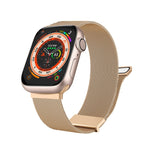 Milan Double Magnetic Steel Mesh Watch Band, For Apple Watch Ultra 49mm, For Apple Watch 8 41mm, For Apple Watch 8 45mm, For Apple Watch SE 2022 40mm, For Apple Watch SE 2022 44mm, For Apple Watch 7 41mm