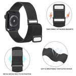 Dây đồng hồ lưới thép đôi Milan nam châm, dành cho Apple Watch 7 45mm, dành cho Apple Watch SE 40mm, dành cho Apple Watch SE 44mm, dành cho Apple Watch 6 40mm, dành cho Apple Watch 6 44mm, dành cho Apple Watch 5 44mm