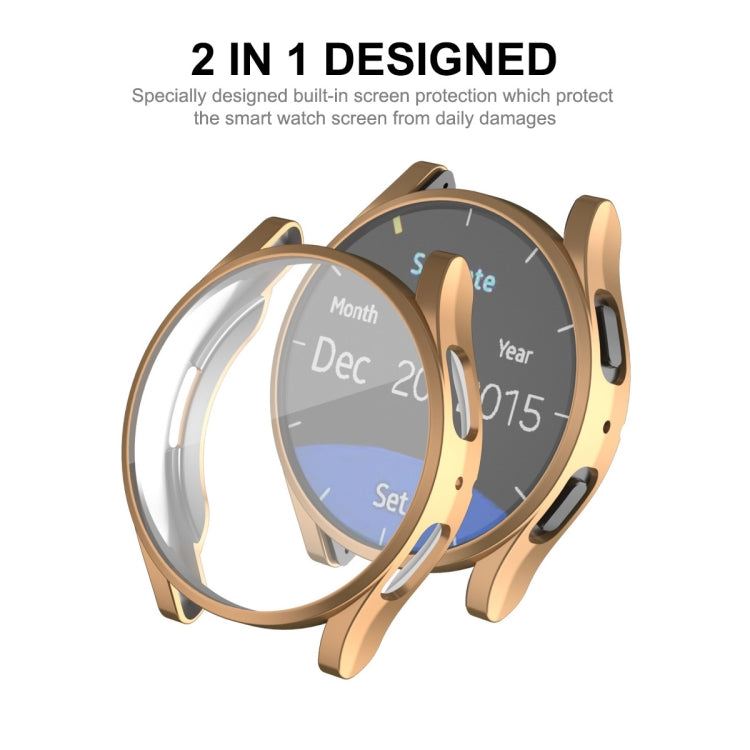 Ốp TPU mềm mạ điện phủ toàn bộ ENKAY Hat-Prince có bảo vệ màn hình, dành cho Samsung Galaxy Watch6 44mm, dành cho Samsung Galaxy Watch6 40mm