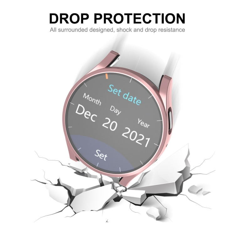 Ốp TPU mềm mạ điện phủ toàn bộ ENKAY Hat-Prince có bảo vệ màn hình, dành cho Samsung Galaxy Watch6 44mm, dành cho Samsung Galaxy Watch6 40mm