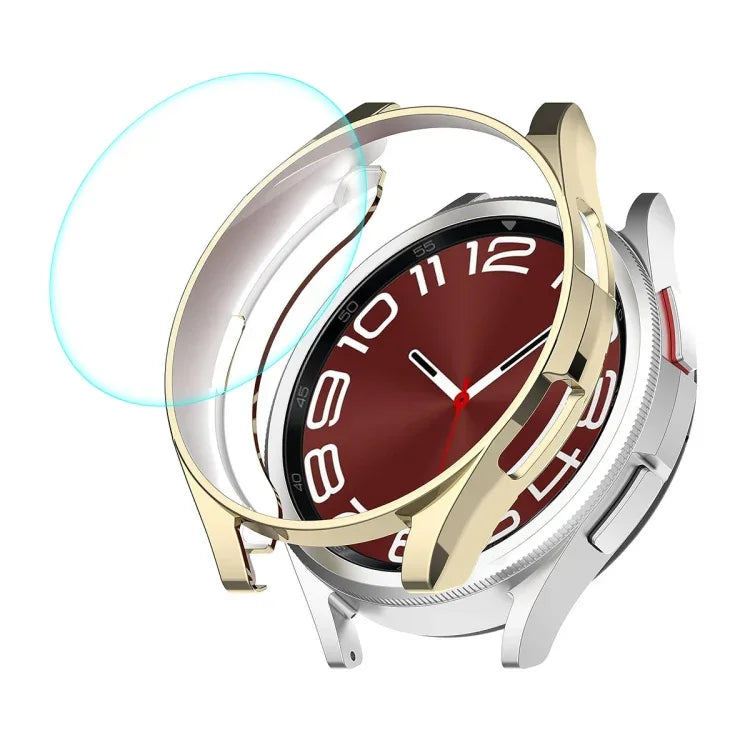 Ốp TPU mềm mạ điện ENKAY Hat-Prince + Miếng dán kính 9H 0.2mm, Dành cho Samsung Galaxy Watch6 Classic 47mm, Dành cho Samsung Galaxy Watch6 Classic 43mm