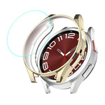 Ốp TPU mềm mạ điện ENKAY Hat-Prince + Miếng dán kính 9H 0.2mm, Dành cho Samsung Galaxy Watch6 Classic 47mm, Dành cho Samsung Galaxy Watch6 Classic 43mm