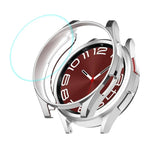 Ốp TPU mềm mạ điện ENKAY Hat-Prince + Miếng dán kính 9H 0.2mm, Dành cho Samsung Galaxy Watch6 Classic 47mm, Dành cho Samsung Galaxy Watch6 Classic 43mm