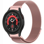 Button Style Milan Magnetic Metal Watch Band, For Samsung Galaxy Watch 6 Classic, For Samsung Galaxy Watch5 / 5 Pro, For Samsung Galaxy Watch4 / 4 Classic 46mm, For Samsung Galaxy Watch3 41mm