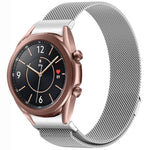 Button Style Milan Magnetic Metal Watch Band, For Samsung Galaxy Watch 6 Classic, For Samsung Galaxy Watch5 / 5 Pro, For Samsung Galaxy Watch4 / 4 Classic 46mm, For Samsung Galaxy Watch3 41mm