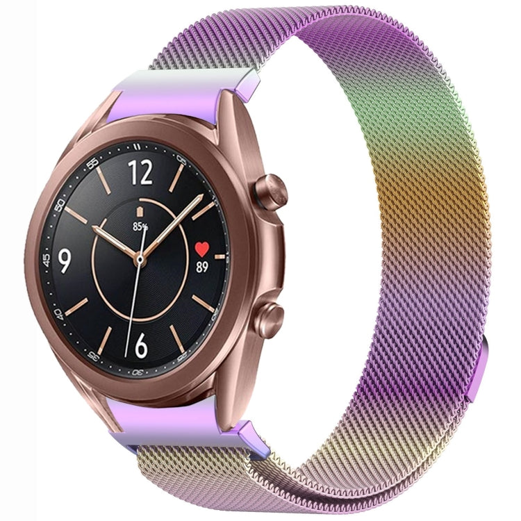 Button Style Milan Magnetic Metal Watch Band, For Samsung Galaxy Watch 6 Classic, For Samsung Galaxy Watch5 / 5 Pro, For Samsung Galaxy Watch4 / 4 Classic 46mm, For Samsung Galaxy Watch3 41mm