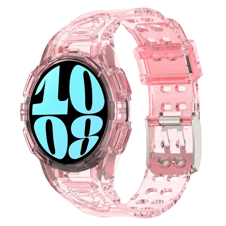 Dây đồng hồ silicone tích hợp TPU, Dành cho Samsung Galaxy Watch6 44mm, Dành cho Samsung Galaxy Watch6 40mm