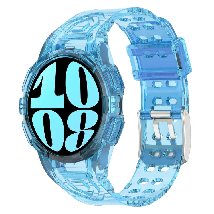 Dây đồng hồ silicone tích hợp TPU, Dành cho Samsung Galaxy Watch6 44mm, Dành cho Samsung Galaxy Watch6 40mm