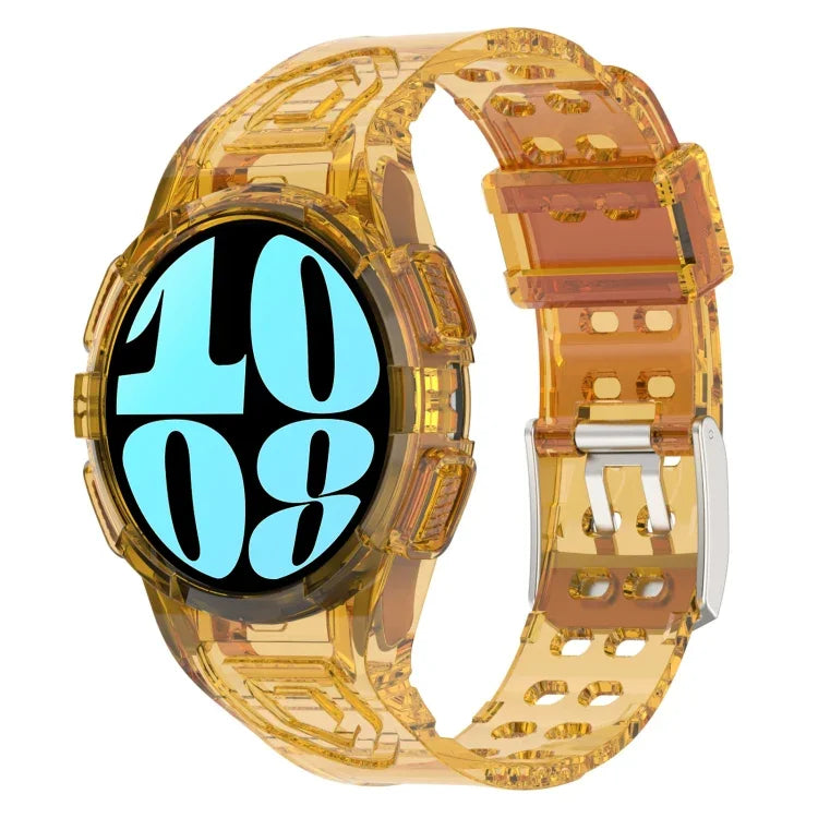 Dây đồng hồ silicone tích hợp TPU, Dành cho Samsung Galaxy Watch6 44mm, Dành cho Samsung Galaxy Watch6 40mm