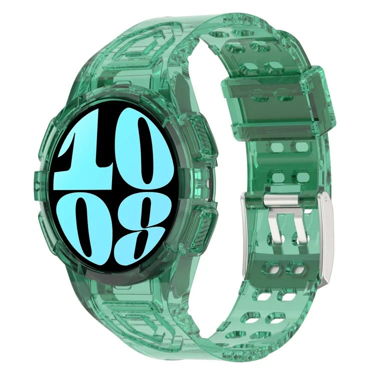 Dây đồng hồ silicone tích hợp TPU, Dành cho Samsung Galaxy Watch6 44mm, Dành cho Samsung Galaxy Watch6 40mm