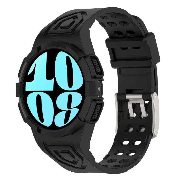 Dây đồng hồ silicone tích hợp TPU, Dành cho Samsung Galaxy Watch6 44mm, Dành cho Samsung Galaxy Watch6 40mm