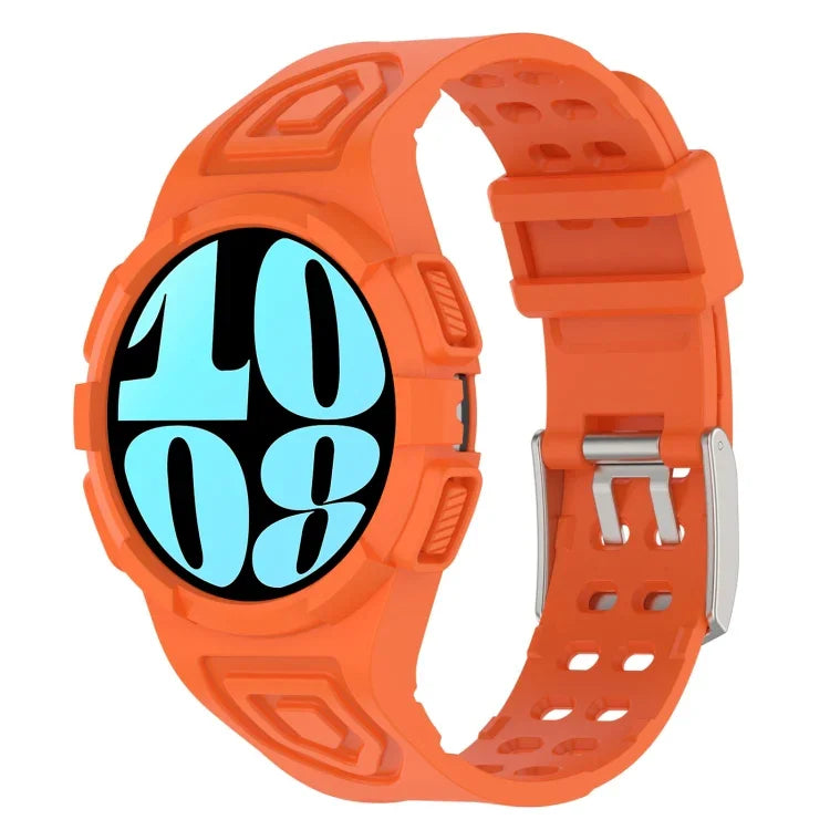 Dây đồng hồ silicone tích hợp TPU, Dành cho Samsung Galaxy Watch6 44mm, Dành cho Samsung Galaxy Watch6 40mm