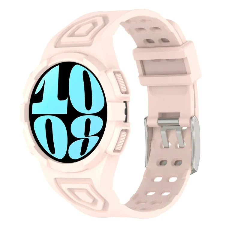 Dây đồng hồ silicone tích hợp TPU, Dành cho Samsung Galaxy Watch6 44mm, Dành cho Samsung Galaxy Watch6 40mm