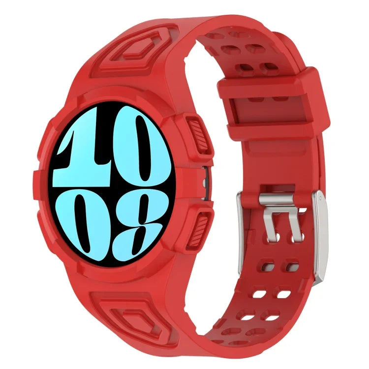 Dây đồng hồ silicone tích hợp TPU, Dành cho Samsung Galaxy Watch6 44mm, Dành cho Samsung Galaxy Watch6 40mm