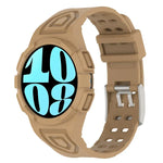 Dây đồng hồ silicone tích hợp TPU, Dành cho Samsung Galaxy Watch6 44mm, Dành cho Samsung Galaxy Watch6 40mm