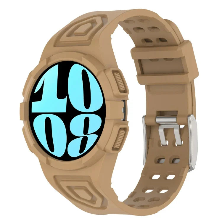 Dây đồng hồ silicone tích hợp TPU, Dành cho Samsung Galaxy Watch6 44mm, Dành cho Samsung Galaxy Watch6 40mm
