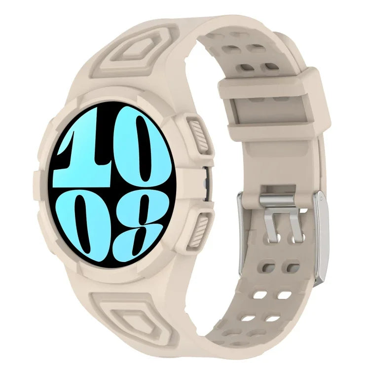 Dây đồng hồ silicone tích hợp TPU, Dành cho Samsung Galaxy Watch6 44mm, Dành cho Samsung Galaxy Watch6 40mm