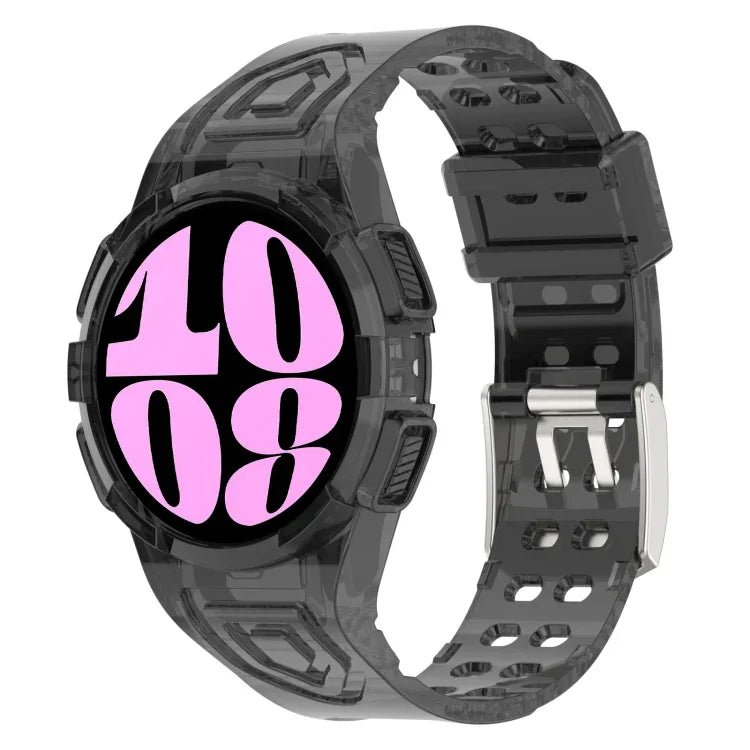 Dây đồng hồ silicone tích hợp TPU, Dành cho Samsung Galaxy Watch6 44mm, Dành cho Samsung Galaxy Watch6 40mm