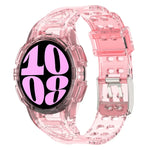 Dây đồng hồ silicone tích hợp TPU, Dành cho Samsung Galaxy Watch6 44mm, Dành cho Samsung Galaxy Watch6 40mm
