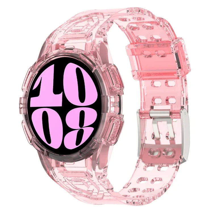 Dây đồng hồ silicone tích hợp TPU, Dành cho Samsung Galaxy Watch6 44mm, Dành cho Samsung Galaxy Watch6 40mm