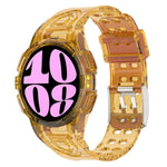 Dây đồng hồ silicone tích hợp TPU, Dành cho Samsung Galaxy Watch6 44mm, Dành cho Samsung Galaxy Watch6 40mm