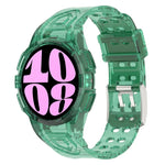 Dây đồng hồ silicone tích hợp TPU, Dành cho Samsung Galaxy Watch6 44mm, Dành cho Samsung Galaxy Watch6 40mm
