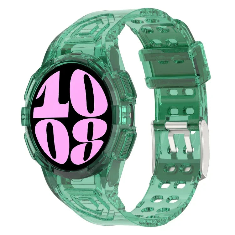 Dây đồng hồ silicone tích hợp TPU, Dành cho Samsung Galaxy Watch6 44mm, Dành cho Samsung Galaxy Watch6 40mm