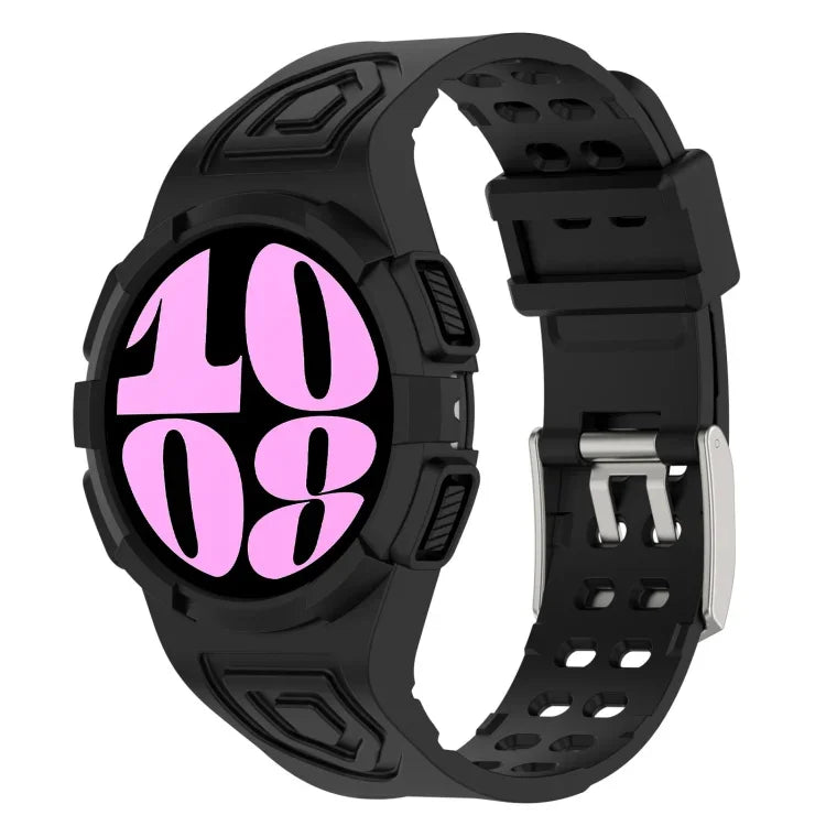 Dây đồng hồ silicone tích hợp TPU, Dành cho Samsung Galaxy Watch6 44mm, Dành cho Samsung Galaxy Watch6 40mm