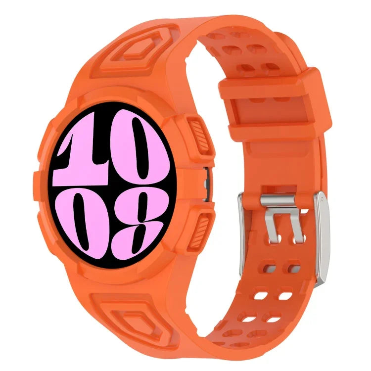 Dây đồng hồ silicone tích hợp TPU, Dành cho Samsung Galaxy Watch6 44mm, Dành cho Samsung Galaxy Watch6 40mm