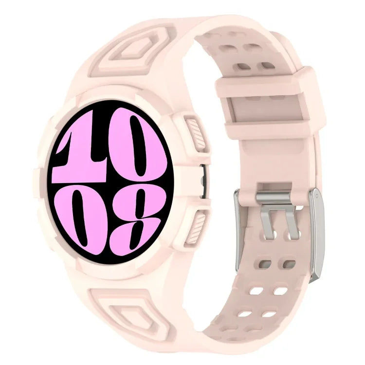 Dây đồng hồ silicone tích hợp TPU, Dành cho Samsung Galaxy Watch6 44mm, Dành cho Samsung Galaxy Watch6 40mm
