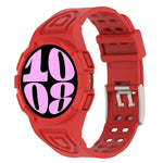 Dây đồng hồ silicone tích hợp TPU, Dành cho Samsung Galaxy Watch6 44mm, Dành cho Samsung Galaxy Watch6 40mm