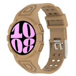 Dây đồng hồ silicone tích hợp TPU, Dành cho Samsung Galaxy Watch6 44mm, Dành cho Samsung Galaxy Watch6 40mm