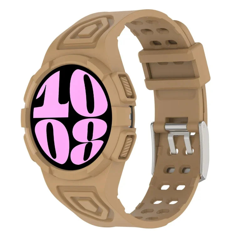 Dây đồng hồ silicone tích hợp TPU, Dành cho Samsung Galaxy Watch6 44mm, Dành cho Samsung Galaxy Watch6 40mm