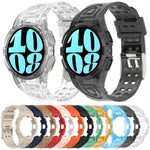 Dây đồng hồ silicone tích hợp TPU, Dành cho Samsung Galaxy Watch6 44mm, Dành cho Samsung Galaxy Watch6 40mm