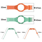 Dây đồng hồ silicone tích hợp TPU, Dành cho Samsung Galaxy Watch6 44mm, Dành cho Samsung Galaxy Watch6 40mm
