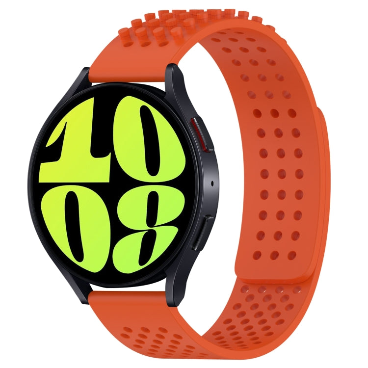 Dây đồng hồ silicone thoáng khí 3D chấm lỗ 20mm, dành cho Samsung Galaxy Watch 6 Classic 47mm, dành cho Samsung Galaxy Watch 6 44mm, dành cho Samsung Galaxy Watch 6 40mm