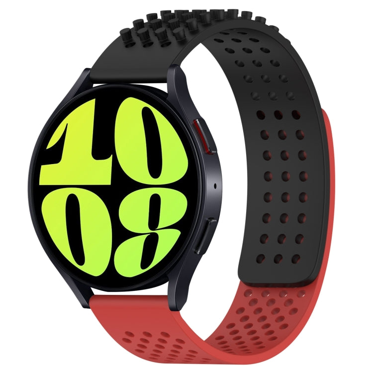Dây đồng hồ silicone thoáng khí 3D chấm lỗ 20mm, dành cho Samsung Galaxy Watch 6 Classic 47mm, dành cho Samsung Galaxy Watch 6 44mm, dành cho Samsung Galaxy Watch 6 40mm
