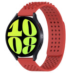 Dây đồng hồ silicone thoáng khí 3D chấm lỗ 20mm, dành cho Samsung Galaxy Watch 6 Classic 47mm, dành cho Samsung Galaxy Watch 6 44mm, dành cho Samsung Galaxy Watch 6 40mm