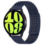 Dây đồng hồ silicone thoáng khí 3D chấm lỗ 20mm, dành cho Samsung Galaxy Watch 6 Classic 47mm, dành cho Samsung Galaxy Watch 6 44mm, dành cho Samsung Galaxy Watch 6 40mm