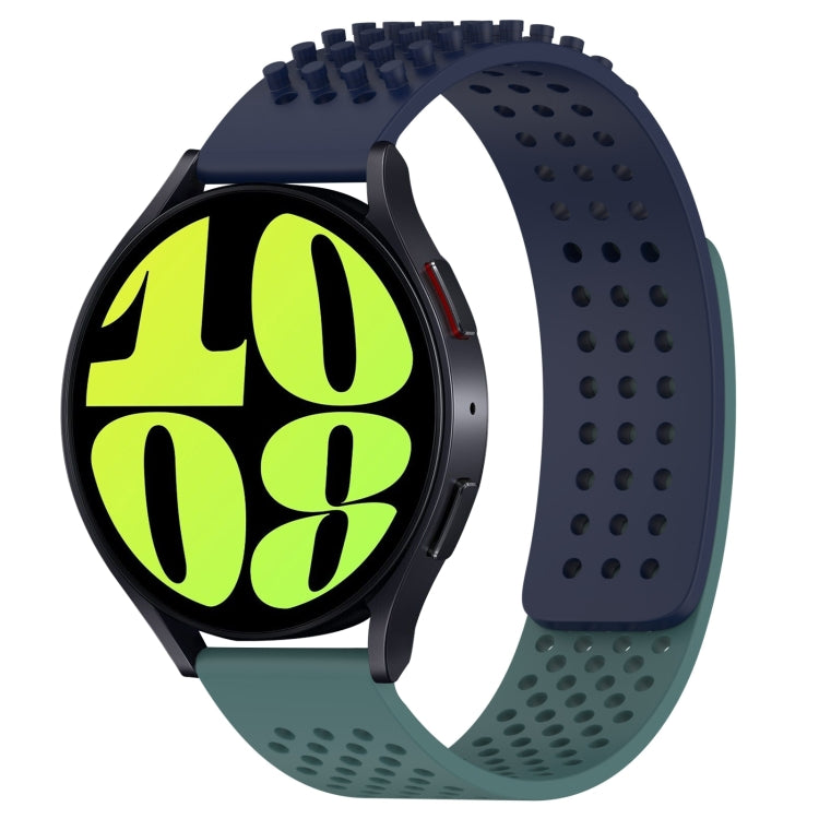 Dây đồng hồ silicone thoáng khí 3D chấm lỗ 20mm, dành cho Samsung Galaxy Watch 6 Classic 47mm, dành cho Samsung Galaxy Watch 6 44mm, dành cho Samsung Galaxy Watch 6 40mm