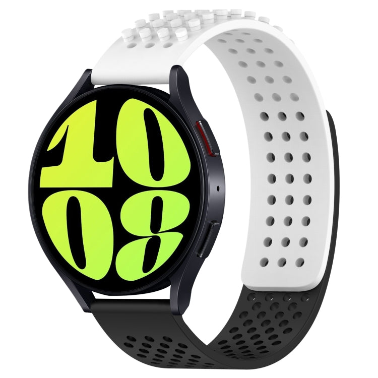 Dây đồng hồ silicone thoáng khí 3D chấm lỗ 20mm, dành cho Samsung Galaxy Watch 6 Classic 47mm, dành cho Samsung Galaxy Watch 6 44mm, dành cho Samsung Galaxy Watch 6 40mm
