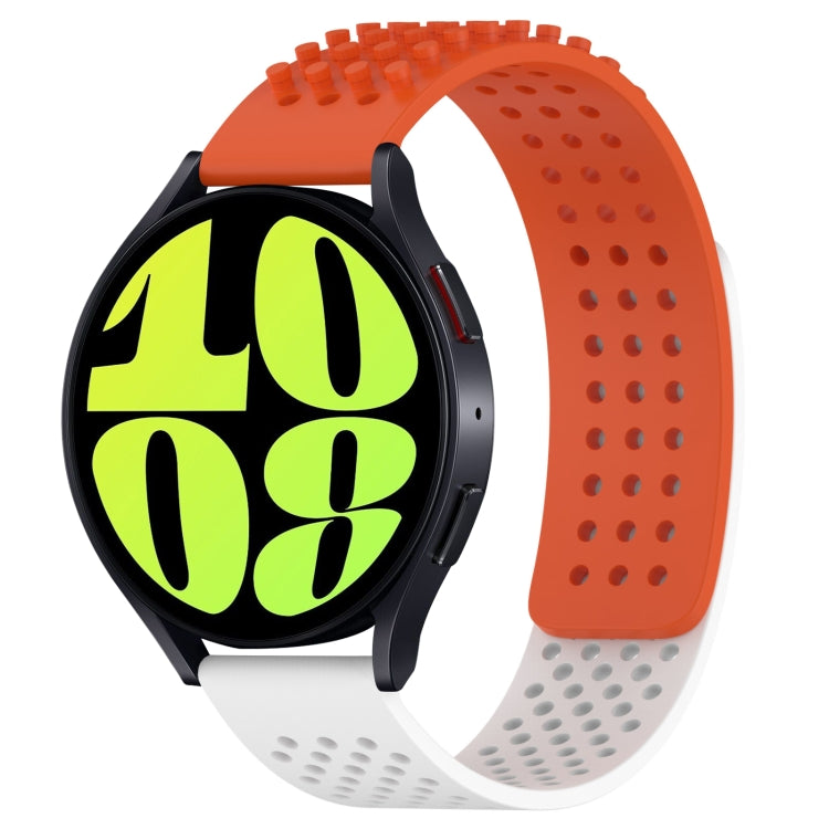 Dây đồng hồ silicone thoáng khí 3D chấm lỗ 20mm, dành cho Samsung Galaxy Watch 6 Classic 47mm, dành cho Samsung Galaxy Watch 6 44mm, dành cho Samsung Galaxy Watch 6 40mm