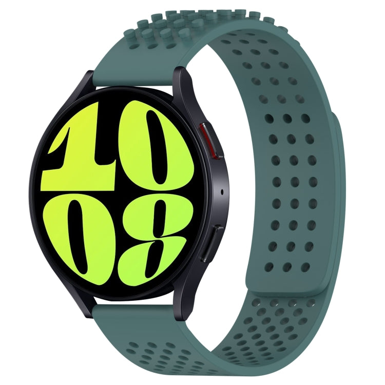 Dây đồng hồ silicone thoáng khí 3D chấm lỗ 20mm, dành cho Samsung Galaxy Watch 6 Classic 47mm, dành cho Samsung Galaxy Watch 6 44mm, dành cho Samsung Galaxy Watch 6 40mm
