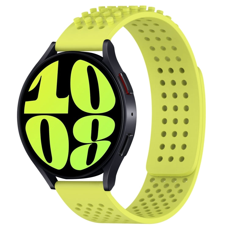 Dây đồng hồ silicone thoáng khí 3D chấm lỗ 20mm, dành cho Samsung Galaxy Watch 6 Classic 47mm, dành cho Samsung Galaxy Watch 6 44mm, dành cho Samsung Galaxy Watch 6 40mm