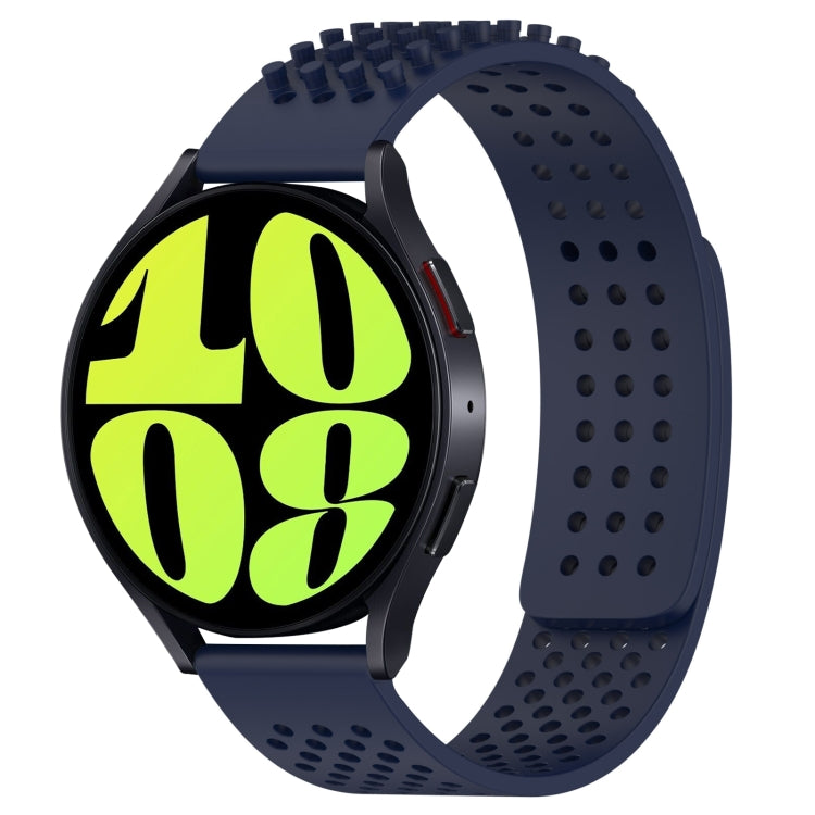 Dây đồng hồ silicone thoáng khí 3D chấm lỗ 20mm, dành cho Samsung Galaxy Watch 6 Classic 47mm, dành cho Samsung Galaxy Watch 6 44mm, dành cho Samsung Galaxy Watch 6 40mm