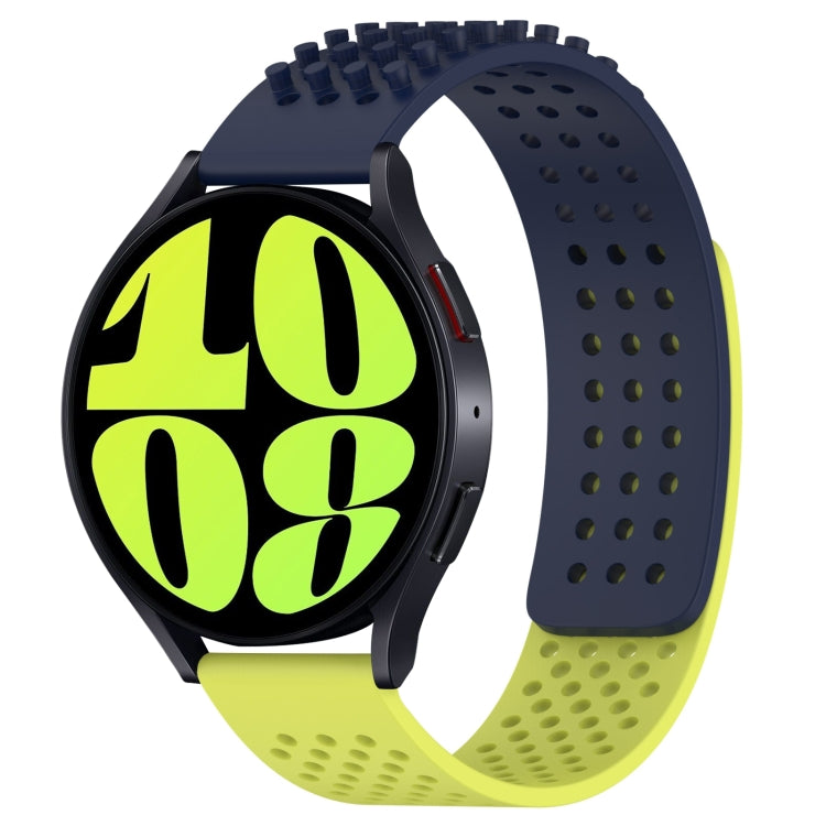 Dây đồng hồ silicone thoáng khí 3D chấm lỗ 20mm, dành cho Samsung Galaxy Watch 6 Classic 47mm, dành cho Samsung Galaxy Watch 6 44mm, dành cho Samsung Galaxy Watch 6 40mm